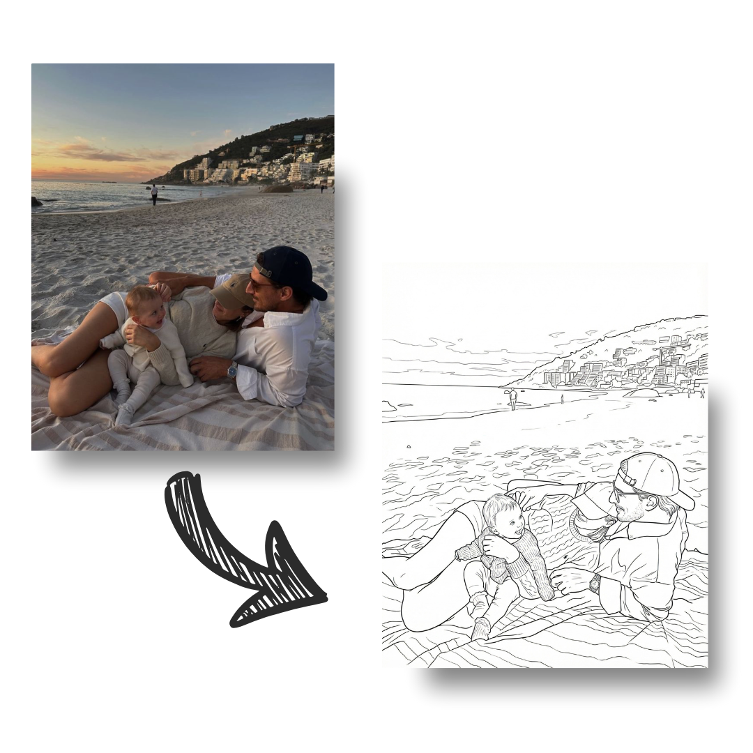 Turn Your Favorite Pictures into a Personalized Coloring Book