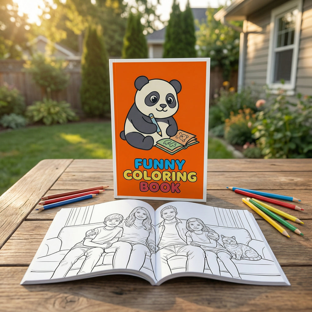 Turn Your Favorite Pictures into a Personalized Coloring Book